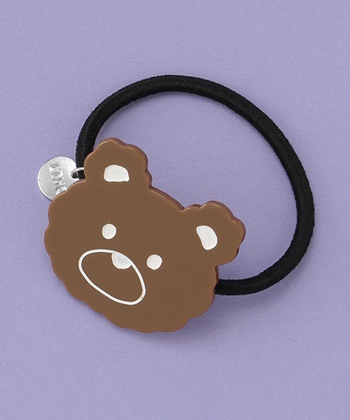 LOVETOXIC(ラブトキシック)の「【くま柄】くまちゃんゴム(その他ヘアアクセサリー・キッズ・モカ/ベージュ・FREE)」の1枚目の写真