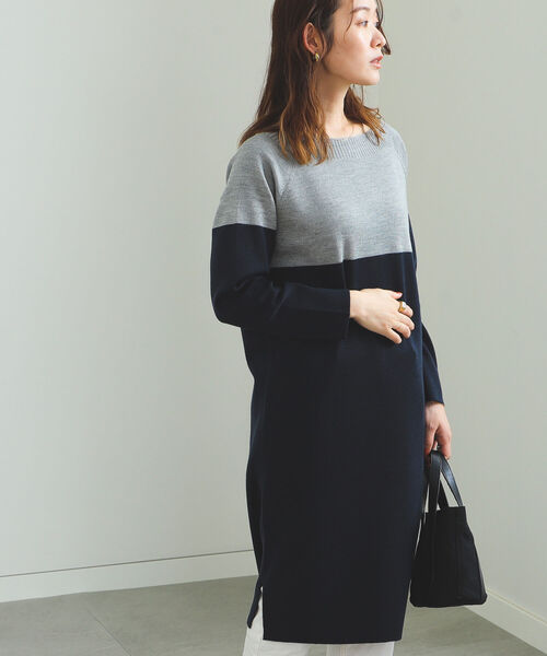 セール Beams Heart 配色 ニットワンピース ワンピース Beams Heart ビームスハート のファッション通販 Zozotown