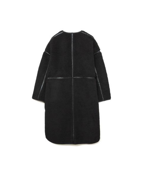 AMERICAN RAG CIE（アメリカンラグシー）の「ムートンパイピングコート（ムートンコート・レディース・ブラック・FREE）」の12枚目の写真