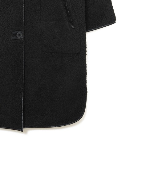 AMERICAN RAG CIE（アメリカンラグシー）の「ムートンパイピングコート（ムートンコート・レディース・ブラック・FREE）」の8枚目の写真