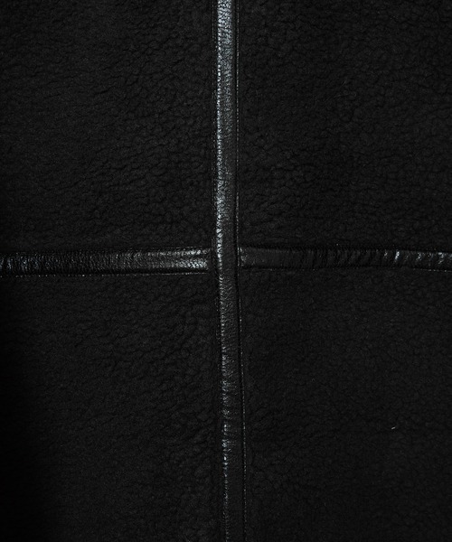 AMERICAN RAG CIE（アメリカンラグシー）の「ムートンパイピングコート（ムートンコート・レディース・ブラック・FREE）」の6枚目の写真