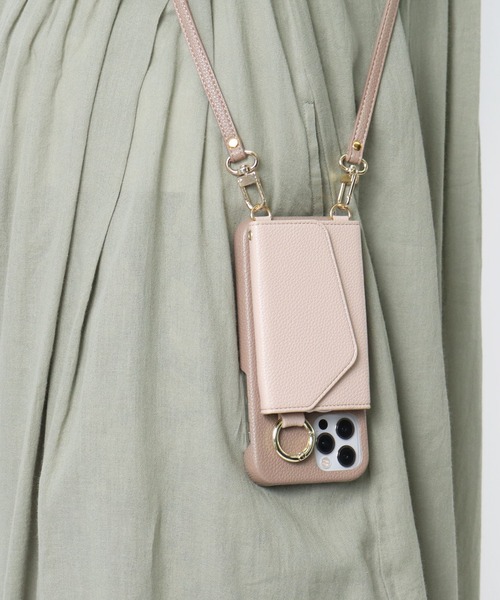 ensemble(皮革ブランド)（アンサンブル）の「【ensemble 正規品】【 ensemble / アンサンブル 】PORTE(ベルト付き) バイカラー 鏡 カードケース付きiPhoneケース E811001 VCT（スマホケース/カバー・レディース・ブラック/グレー/ベージュ・3/5/2/4/6/7/11/12/10）」の18枚目の写真