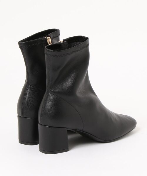 LE TALON（ルタロン）の「5cmスクエアフィットショートブーツ（ブーツ・レディース・ブラック系その他/アイボリー/ベージュ・MEDIUM/LARGE/SMALL/X-LARGE/X-SMALL）」の5枚目の写真