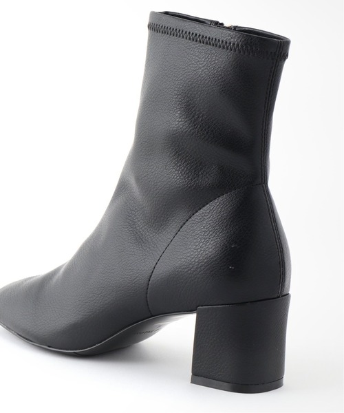 LE TALON（ルタロン）の「5cmスクエアフィットショートブーツ（ブーツ・レディース・ブラック系その他/アイボリー/ベージュ・MEDIUM/LARGE/SMALL/X-LARGE/X-SMALL）」の6枚目の写真