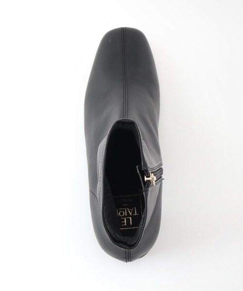 LE TALON（ルタロン）の「5cmスクエアフィットショートブーツ（ブーツ・レディース・ブラック系その他/アイボリー/ベージュ・MEDIUM/LARGE/SMALL/X-LARGE/X-SMALL）」の4枚目の写真