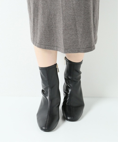LE TALON（ルタロン）の「5cmスクエアフィットショートブーツ（ブーツ・レディース・ブラック系その他/アイボリー/ベージュ・MEDIUM/LARGE/SMALL/X-LARGE/X-SMALL）」の12枚目の写真