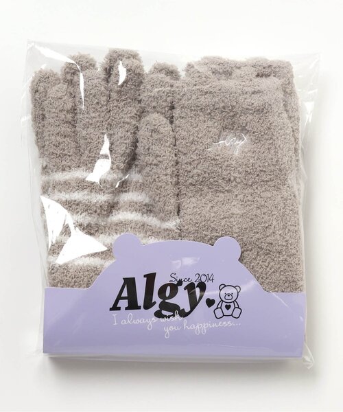 algy(アルジー)の「手袋&ソックスギフトセット(手袋・キッズ・ベージュ/グレー・FREE)」の8枚目の写真