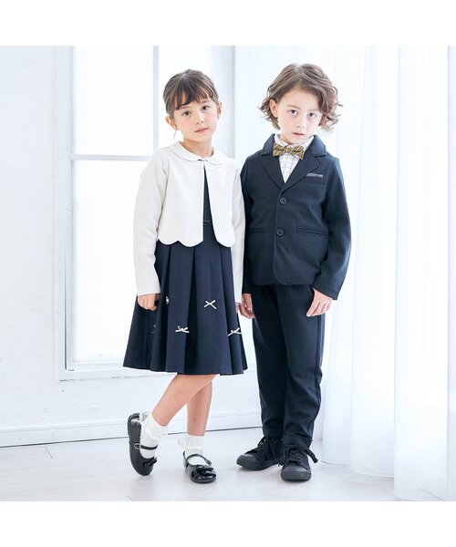 apres les cours（アプレレクール）の「フォーマルシャツ（シャツ/ブラウス・キッズ・オフホワイト/チェック・90/100/110/120/130）」の7枚目の写真