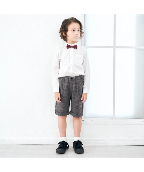 apres les cours（アプレレクール）の「フォーマルシャツ（シャツ/ブラウス・キッズ・オフホワイト/チェック・90/100/110/120/130）」の8枚目の写真