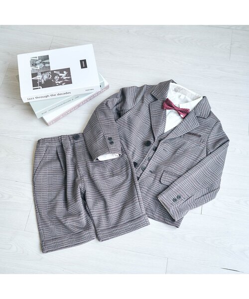 apres les cours（アプレレクール）の「フォーマルシャツ（シャツ/ブラウス・キッズ・オフホワイト/チェック・90/100/110/120/130）」の13枚目の写真