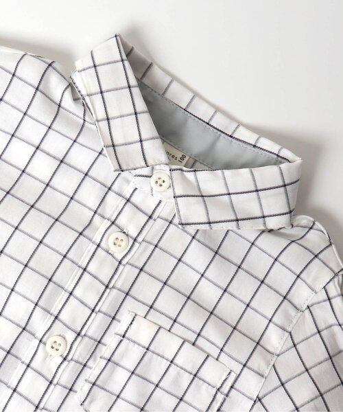 apres les cours（アプレレクール）の「フォーマルシャツ（シャツ/ブラウス・キッズ・オフホワイト/チェック・90/100/110/120/130）」の19枚目の写真
