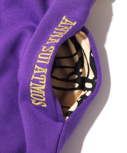 ANNA SUI（アナスイ）の「ANNA SUI x ATMOS ロゴ刺繍スウェットパンツ 【SP】（スウェットパンツ・メンズ・ブラック/パープル・M/L）」の8枚目の写真