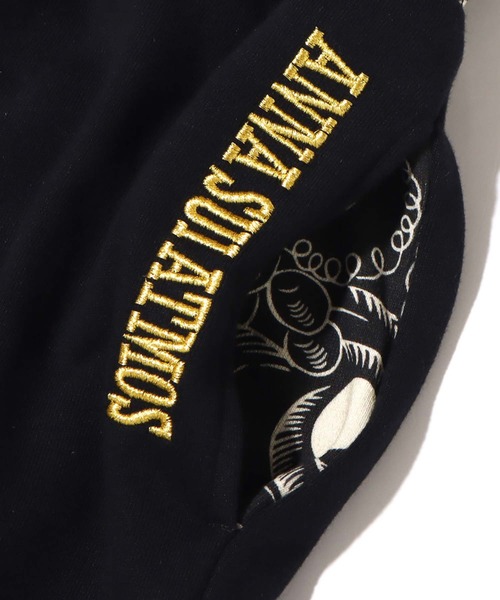 ANNA SUI（アナスイ）の「ANNA SUI x ATMOS ロゴ刺繍スウェットパンツ 【SP】（スウェットパンツ・メンズ・ブラック/パープル・M/L）」の15枚目の写真