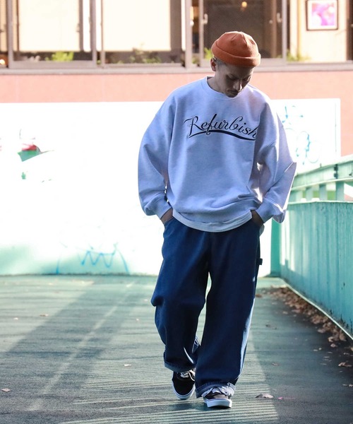 BACK NUMBER（バックナンバー）の「【BACK NUMBER】「Refufbish」クルーネックスウェット（スウェット・メンズ・イエロー/レッド/ライトグレー/ブラック/ターコイズブルー/グリーン・L/XL/M/S）」の16枚目の写真