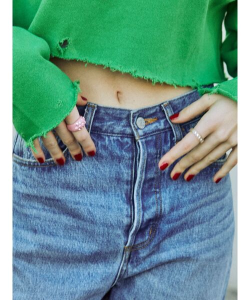 jouetie（ジュエティ）の「アクリルビジュー2セットリング（リング・レディース・ブラック/レッド/ピンク/グリーン・FREE）」の4枚目の写真