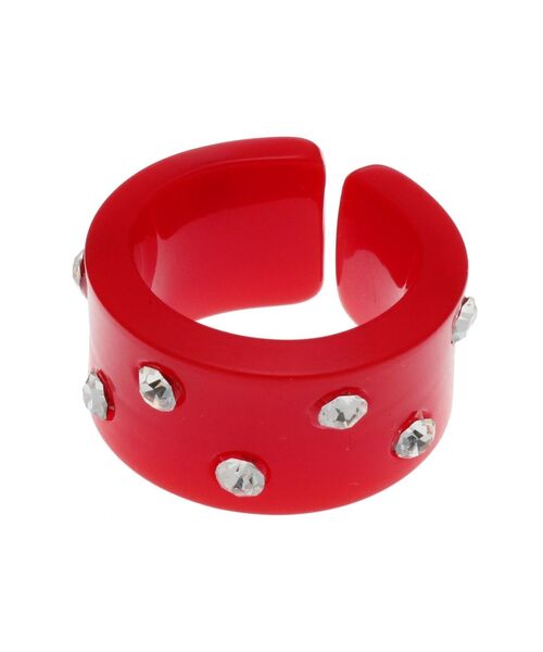 jouetie（ジュエティ）の「アクリルビジュー2セットリング（リング・レディース・ブラック/レッド/ピンク/グリーン・FREE）」の12枚目の写真