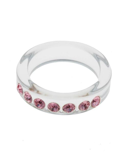 jouetie（ジュエティ）の「アクリルビジュー2セットリング（リング・レディース・ブラック/レッド/ピンク/グリーン・FREE）」の5枚目の写真