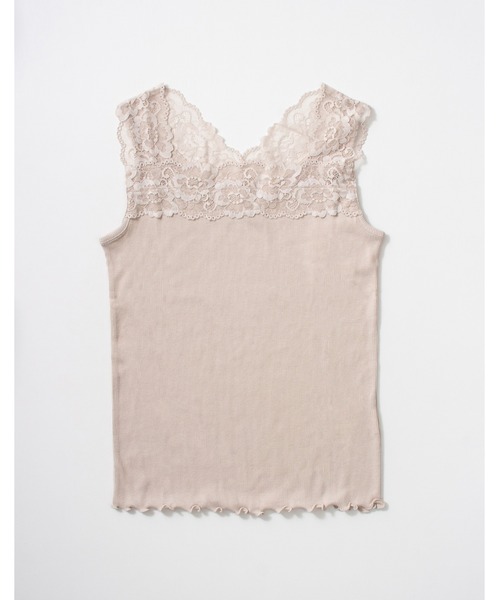SpRay(スプレイ)の「2 WAY レースキャミソール(キャミソール・レディース・オレンジ/グレイッシュベージュ/アイボリー/ブラック/ライトグレー/パープル・FREE)」の15枚目の写真