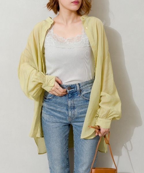 SpRay(スプレイ)の「2 WAY レースキャミソール(キャミソール・レディース・オレンジ/グレイッシュベージュ/アイボリー/ブラック/ライトグレー/パープル・FREE)」の17枚目の写真