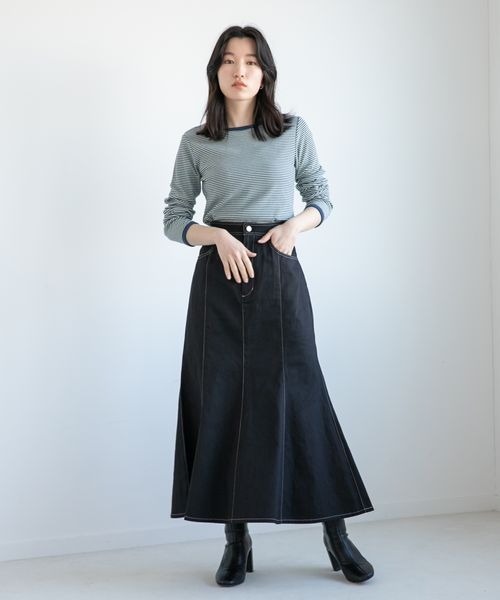 LOWRYS FARM(ローリーズファーム)の「サイズアレンジベルトスカート 265290(スカート・レディース・ブラック/カーキ/アイボリー・MEDIUM/LARGE)」の8枚目の写真