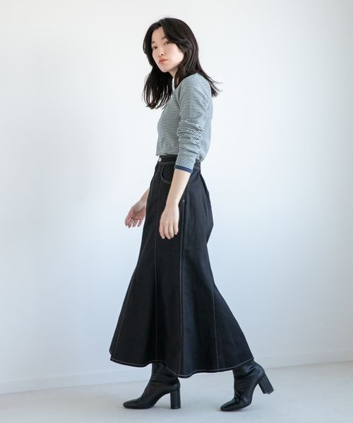LOWRYS FARM(ローリーズファーム)の「サイズアレンジベルトスカート 265290(スカート・レディース・ブラック/カーキ/アイボリー・MEDIUM/LARGE)」の4枚目の写真