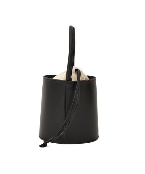 ADAM ET ROPE'(アダムエロペ)の「スプリットレザーバケットバッグ(ハンドバッグ・レディース・ブラック/ホワイト・FREE)」の3枚目の写真