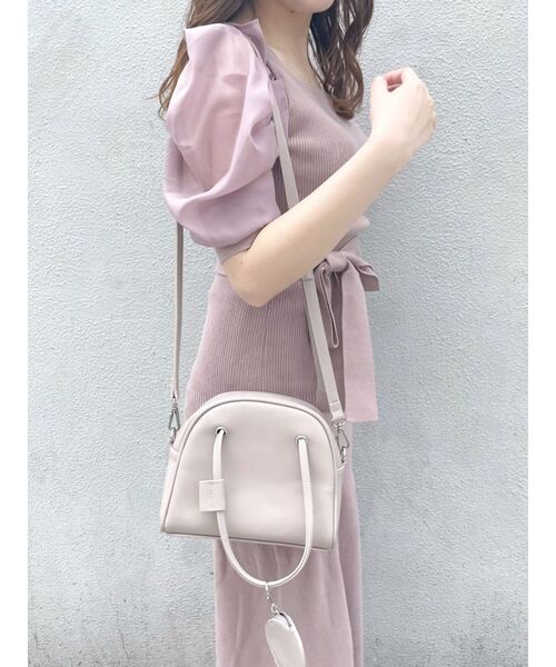 dazzlin（ダズリン）の「オープンシアースリーブマーメイドニットワンピース（ワンピース・レディース・ブラック/ベージュ/ピンク/グリーン・FREE）」の9枚目の写真