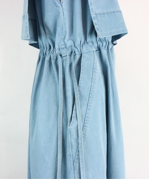 AULA AILA SAILOR COLLAR ONE PIECEサイズ1 AULA AILA（アウラアイラ）の「セーラーカラーデニムワンピース