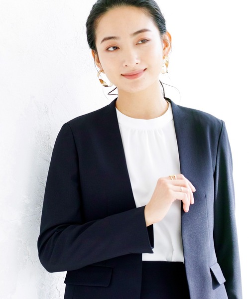 【手洗いできる】2WAYストレッチオックス・カラーレスジャケット