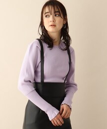 OPAQUE.CLIP | クルーネックデザインリブニット(ニット/セーター)