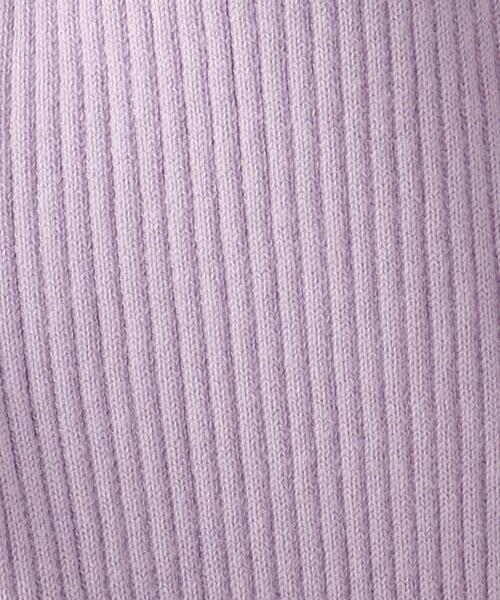 OPAQUE.CLIP（オペークドットクリップ）の「◆クルーネックデザインリブニット（ニット/セーター・レディース・パープル/オフホワイト/ブルー・38）」の10枚目の写真