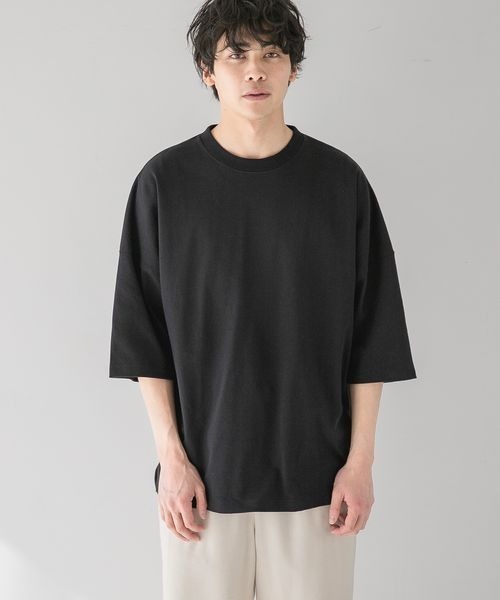 LOWRYS FARM（ローリーズファーム）の「ＵＳＡヘビーウエイトドルマン　265092（Tシャツ/カットソー・メンズ・ブルー/オフホワイト/ブラック/グリーン・LARGE/MEDIUM）」の2枚目の写真