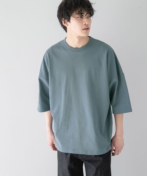 LOWRYS FARM（ローリーズファーム）の「ＵＳＡヘビーウエイトドルマン　265092（Tシャツ/カットソー・メンズ・ブルー/オフホワイト/ブラック/グリーン・LARGE/MEDIUM）」の13枚目の写真