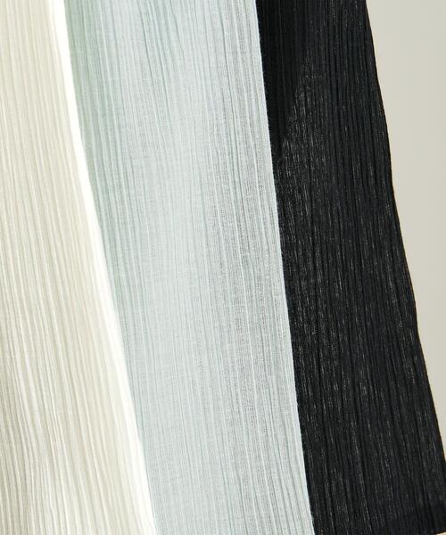 BEAUTY&YOUTH UNITED ARROWS（ビューティーアンドユースユナイテッドアローズ）の「クレープ クルーネックカーディガン -ウォッシャブル-（カーディガン/ボレロ・レディース・ホワイト/ブラック/ライム/ダークブラウン・FREE）」の12枚目の写真