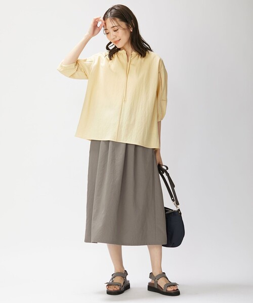 J.PRESS(ジェイプレス)の「【WEB限定カラーあり】ナチュラルジャージー カットソー(Tシャツ/カットソー・レディース・ホワイト系/ネイビー系/イエロー系/ピンク系・T13)」の8枚目の写真