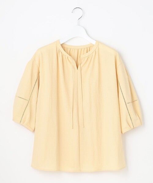 J.PRESS(ジェイプレス)の「【WEB限定カラーあり】ナチュラルジャージー カットソー(Tシャツ/カットソー・レディース・ホワイト系/ネイビー系/イエロー系/ピンク系・T13)」の11枚目の写真