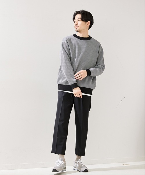 417 EDIFICE(フォーワンセブンエディフィス)の「"リラックス"【allery / アレリ―】 T/Wスラックス(スラックス・メンズ・グレー/ブラック・SMALL/LARGE/MEDIUM)」の7枚目の写真