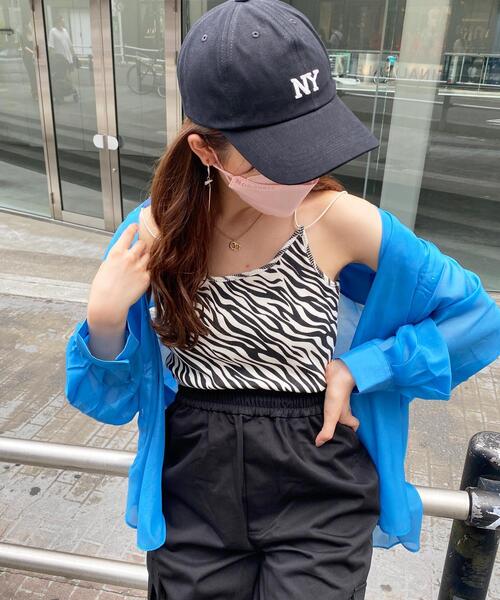 INGNI（イング）の「バッククロスキャミ／A（キャミソール・レディース・ブラック/オフホワイト/グリーン/ゼブラ・M）」の12枚目の写真