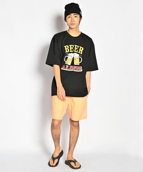 ALDIES（アールディーズ）の「Cheers Big T / チアーズビッグT（Tシャツ/カットソー・メンズ・ホワイト/ブラック/パープル/マルチ・FREE）」の2枚目の写真