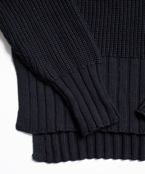 oblekt（オブレクト）の「オーガニックコットンブレンド畦タートルニット（Tシャツ/カットソー・レディース・グレー/オフホワイト・ONE SIZE）」の15枚目の写真