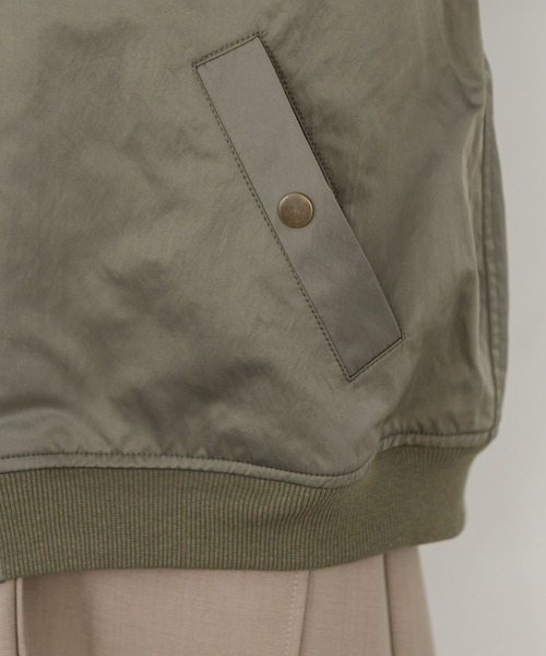 studio CLIP(スタディオクリップ)の「【低身長向けアイテム/WEB限定】MA-1(MA-1・レディース・ベージュ/カーキ・FREE)」の8枚目の写真