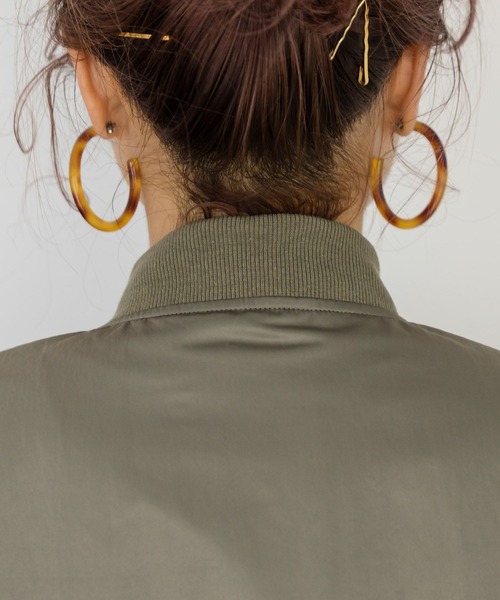 studio CLIP(スタディオクリップ)の「【低身長向けアイテム/WEB限定】MA-1(MA-1・レディース・ベージュ/カーキ・FREE)」の9枚目の写真