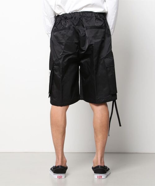 SUGGESTION（サジェッション）の「SUGGESTION ユーロミリタリー ワイドカーゴショーツ（カーゴパンツ・メンズ・ブラック/オリーブ/グレー・L/M）」の5枚目の写真