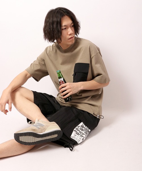 SUGGESTION（サジェッション）の「SUGGESTION ユーロミリタリー ワイドカーゴショーツ（カーゴパンツ・メンズ・ブラック/オリーブ/グレー・L/M）」の14枚目の写真