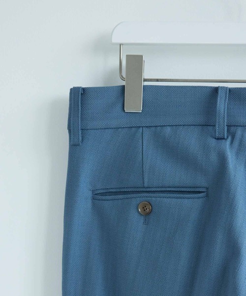 ADAM ET ROPE'(アダムエロペ)の「ドビーブッチャー ワイド アンクル テーパードスラックス(スラックス・メンズ・ネイビー/ブルー系その他5・S/M/L)」の10枚目の写真