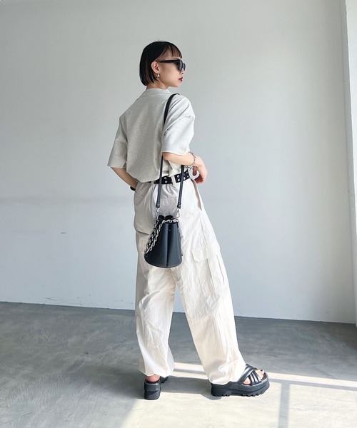 グレー ワークパンツ・カーゴパンツ Mサイズ PAGEBOY PAGEBOY（ページボーイ）の「TRカーゴスラックス（カーゴパンツ