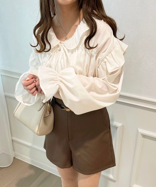 apres jour(アプレジュール)の「アソートラッフルブラウス【ZOZOTOWN限定アイテム】(シャツ/ブラウス・レディース・ピンク系その他/オフホワイト/ライトグレー/ブルー系その他・フリー/X-LARGE)」の6枚目の写真
