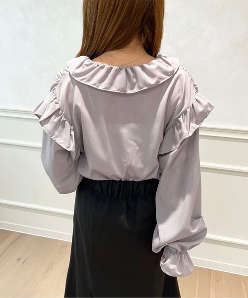 apres jour(アプレジュール)の「アソートラッフルブラウス【ZOZOTOWN限定アイテム】(シャツ/ブラウス・レディース・ピンク系その他/オフホワイト/ライトグレー/ブルー系その他・フリー/X-LARGE)」の19枚目の写真