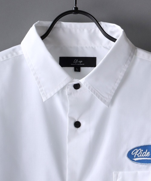 SITRY(シトリー)の「Oversize Drop shoulder broadcloth shirt/オーバーサイズ ドロップショルダー ブロード シャツ(シャツ/ブラウス・メンズ・ホワイト/ベージュ/ブルー/ホワイト系その他/ブルー系その他/ブルー系その他2/ブルー系その他3・M/L)」の8枚目の写真