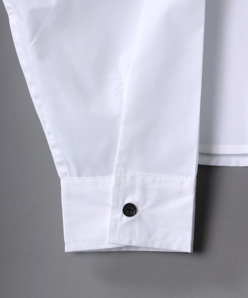 SITRY(シトリー)の「Oversize Drop shoulder broadcloth shirt/オーバーサイズ ドロップショルダー ブロード シャツ(シャツ/ブラウス・メンズ・ホワイト/ベージュ/ブルー/ホワイト系その他/ブルー系その他/ブルー系その他2/ブルー系その他3・M/L)」の11枚目の写真